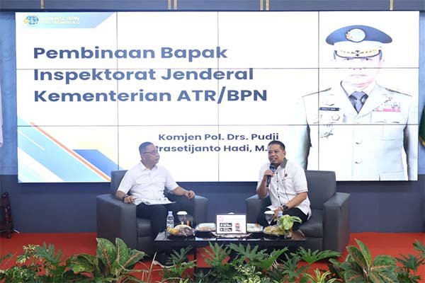 Inspektur Jenderal ATR/BPN Lakukan Monev dan Pembinaan Zona Integritas Seluruh Kantor Pertanahan Se-Provinsi Bengkulu
